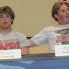 Big Rapids soccer players Aden Herron (left) and Brady Fox announced on Monday were going to Jackson College.