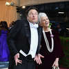 Elon Musk and his mother Maye Musk arrive for the 2022 Met Gala at the Metropolitan Museum of Art on May 2, 2022, in New York. (Photo by ANGELA WEISS/AFP via Getty Images)