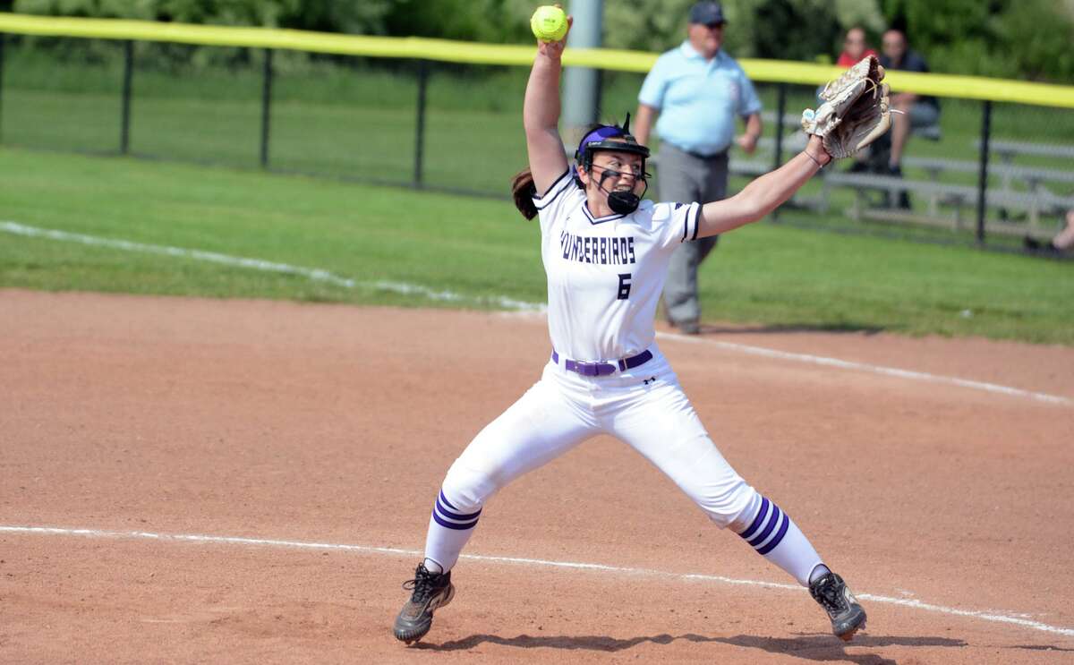 North Branford’s Kiley Mullins tossed a 3-hit shutout in a 9-0 win over Coginchaug on Monday.