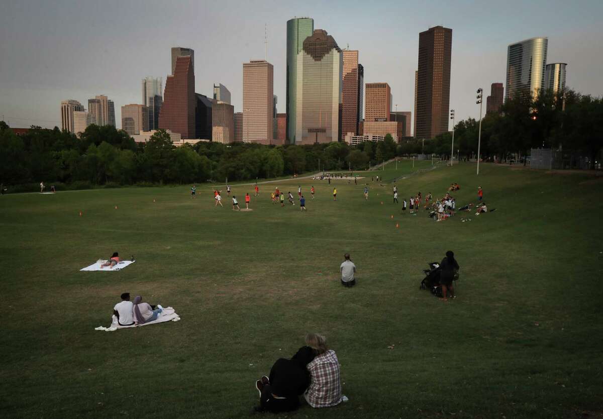This peaceful scene of a couple watching the sun set last year at Eleanor Tinsley Park in Houston sure doesn't convey "Most Stressful City for Workers," but a new study has deemed the city is the most stressful place in America to be employed. 