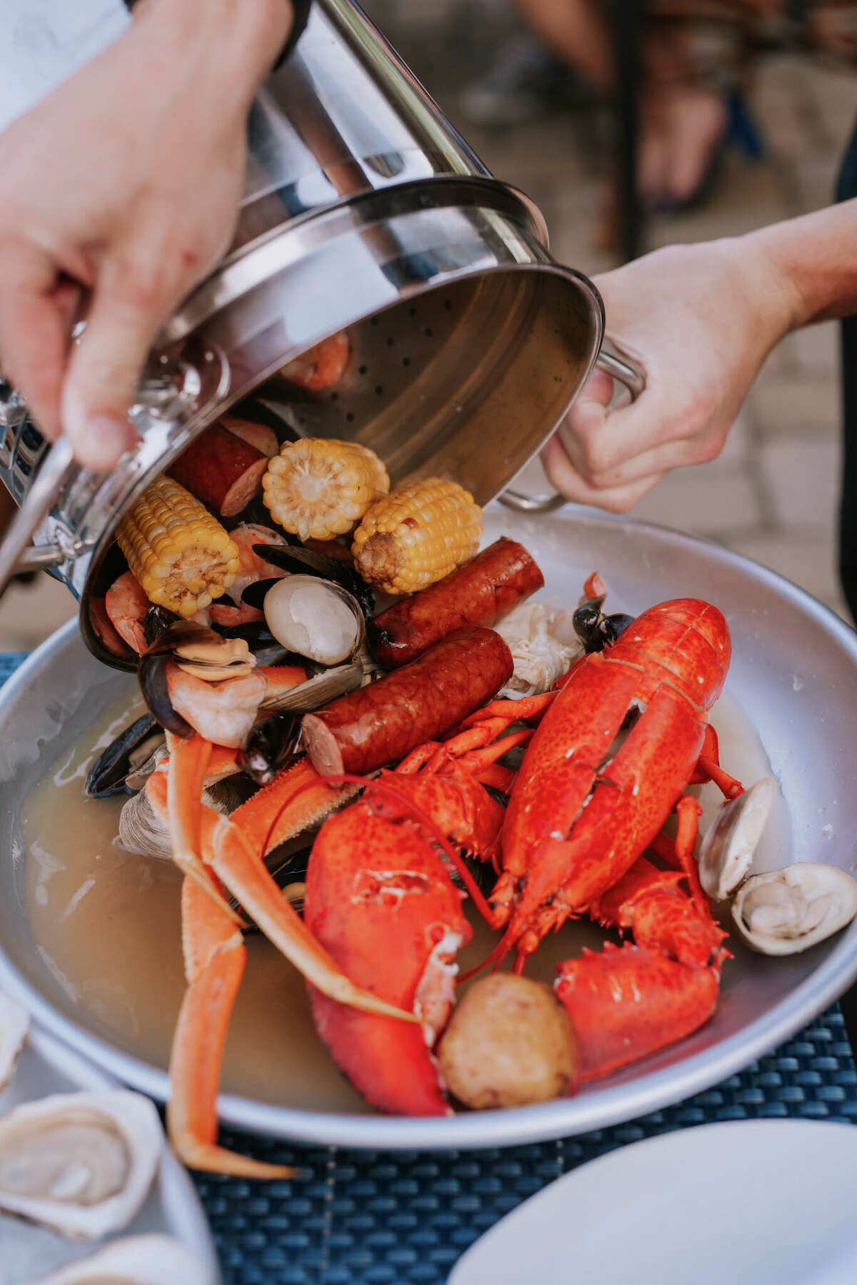Seafood-based steampots are among the highlights of the menu for The Porch at Saratoga National in Saratoga Springs. It will be open through mid-October, dependent on weather. 