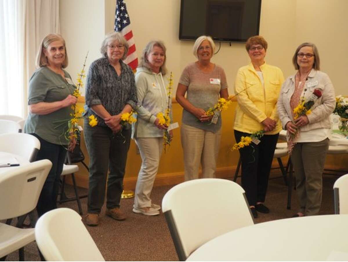 The Spirit of the Woods Garden Club Board of Directors is pictured from left) Barb Hadley, Bette Oswell, Kathy Johnson, Vickie Johnson, Beth Markowski and Kris Greve.