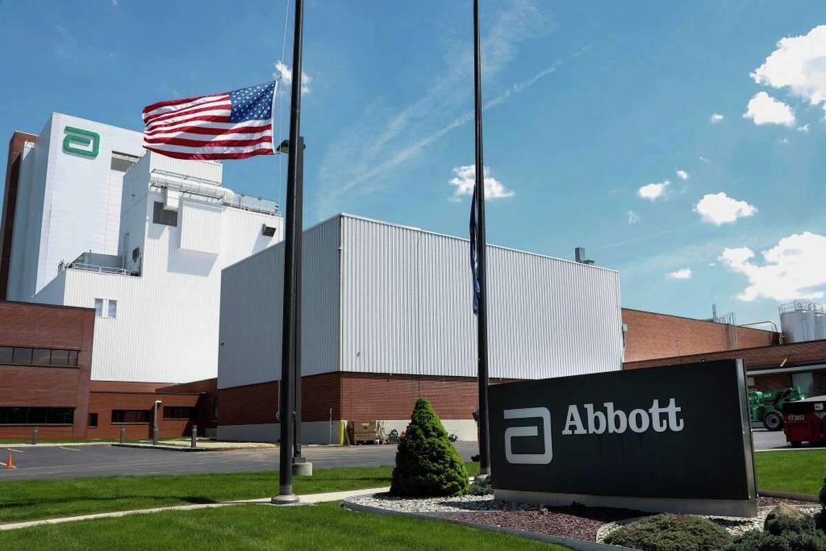 The Abbott manufacturing facility in Sturgis, Mich., on May 13, 2022. (Photo by JEFF KOWALSKY / AFP via Getty Images)