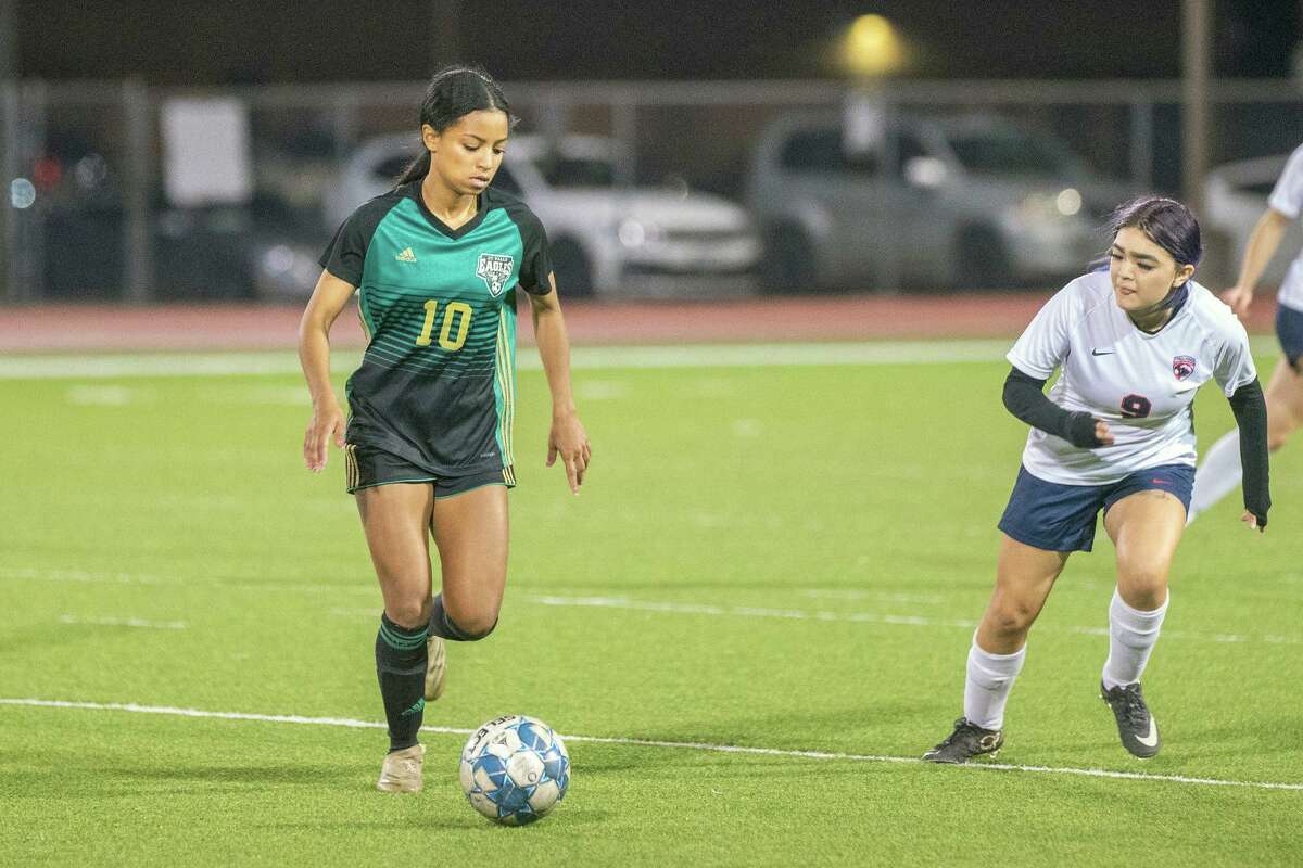 Cypress Falls senior forward Penelope Montenegro (10) was named the 2021-22 District 16-6A Most Valuable Player.