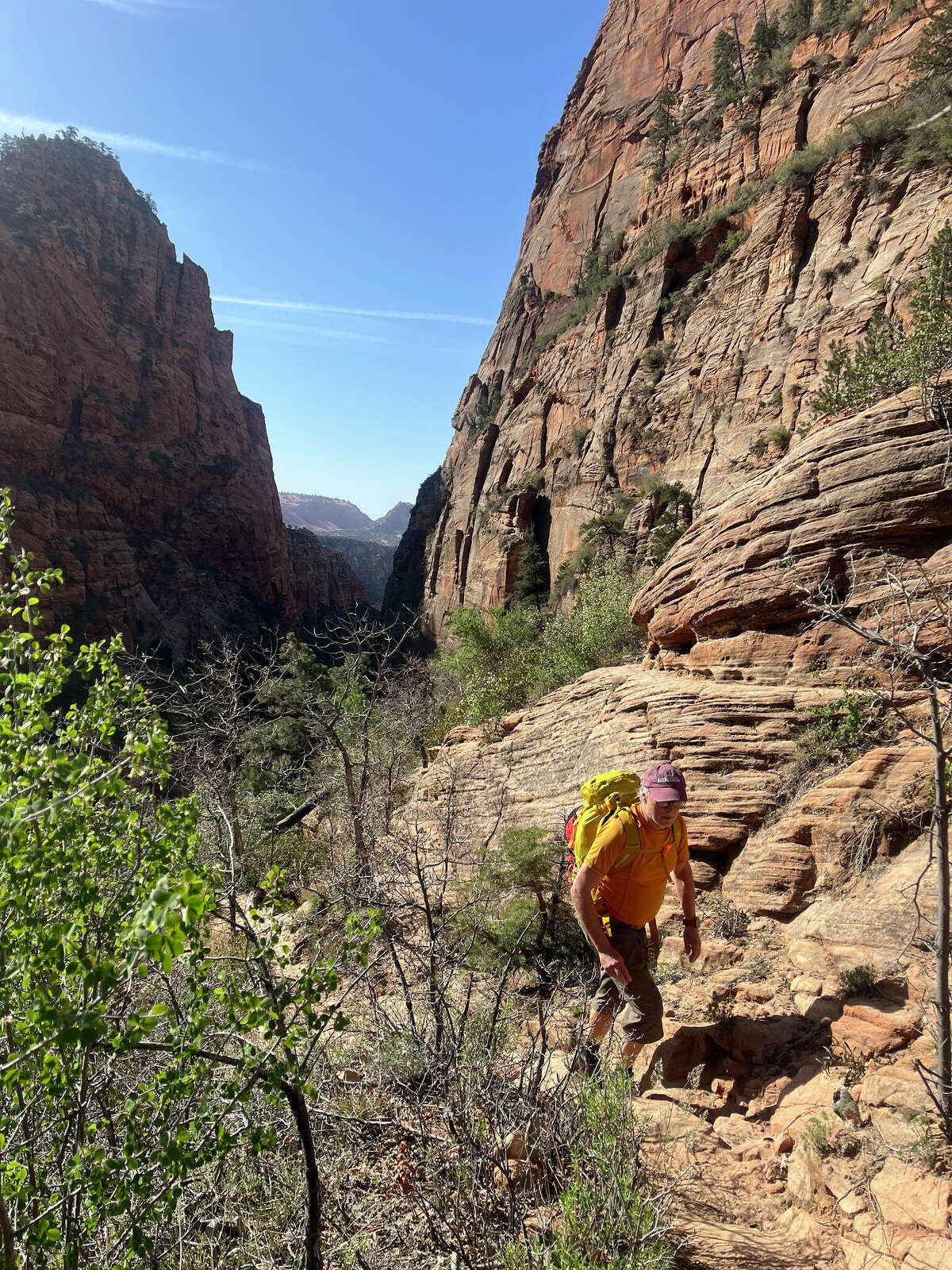 The day began with a four-mile hike to the upper end of the canyon. Photo by Jared Wright