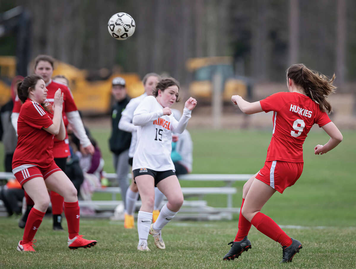 Benzie Central girls soccer defeated Kingsley, 2-1, on April 25. 