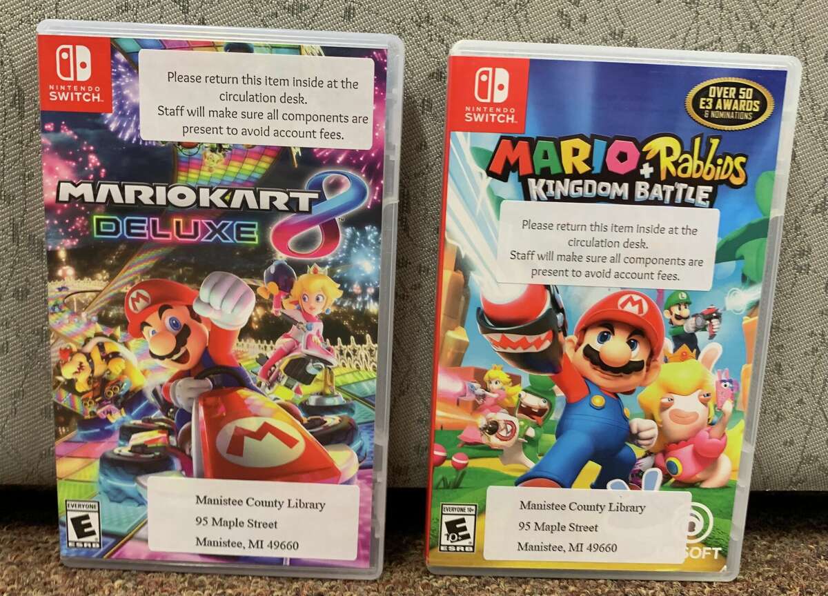 Manistee County Library's Nintendo Switch games are also being added to its gaming collection. 