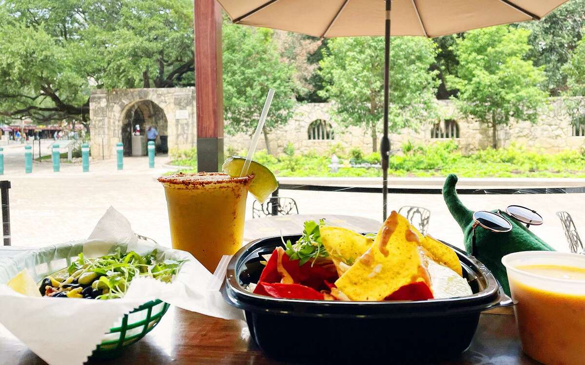 Mengerita Tacos is located in the historic Menger Hotel in Alamo Plaza.