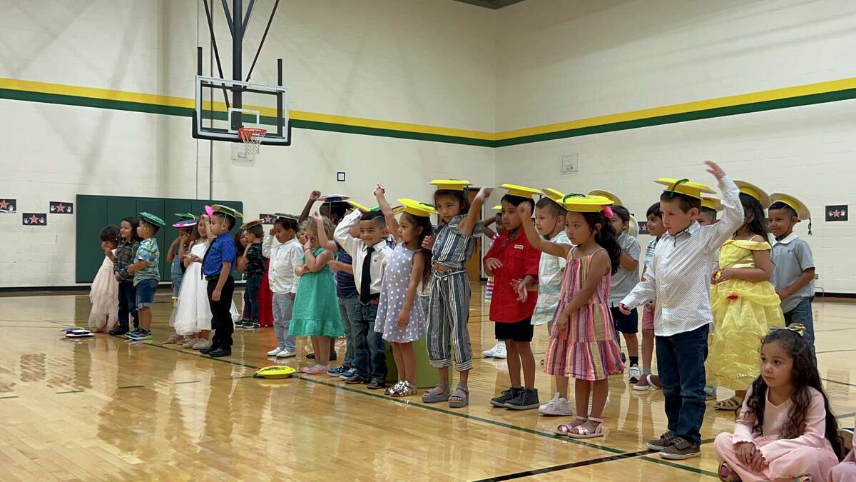 The 4-year-old class at the Midland College Pre-K Academy received diplomas and celebrated the end of pre-school and the beginning of kindergarten