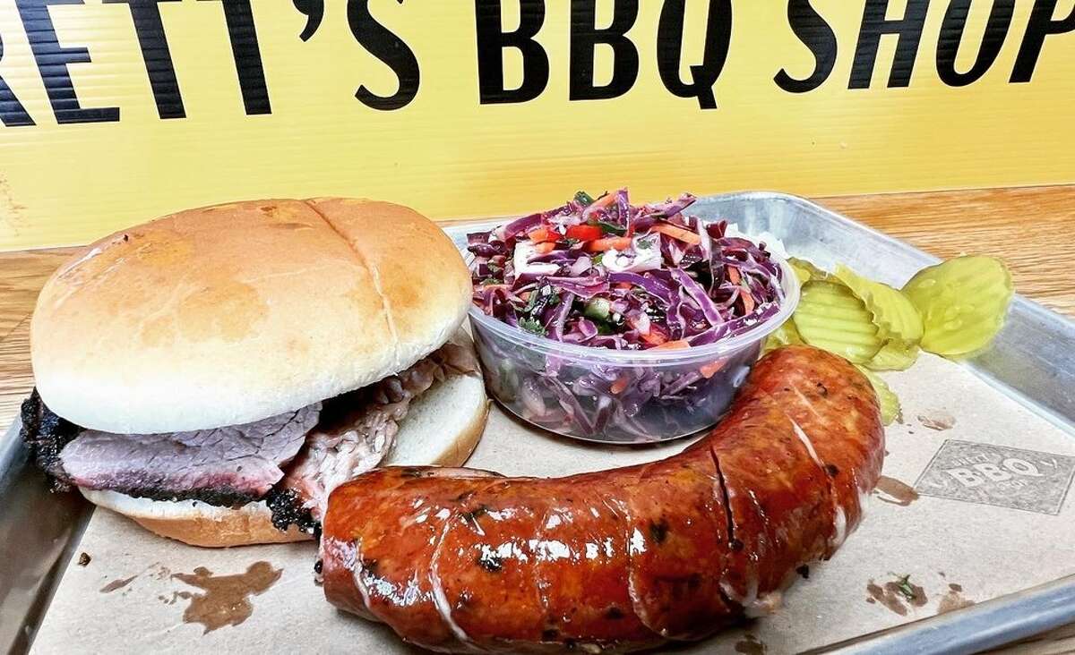A meal from Brett's Barbecue Shop.