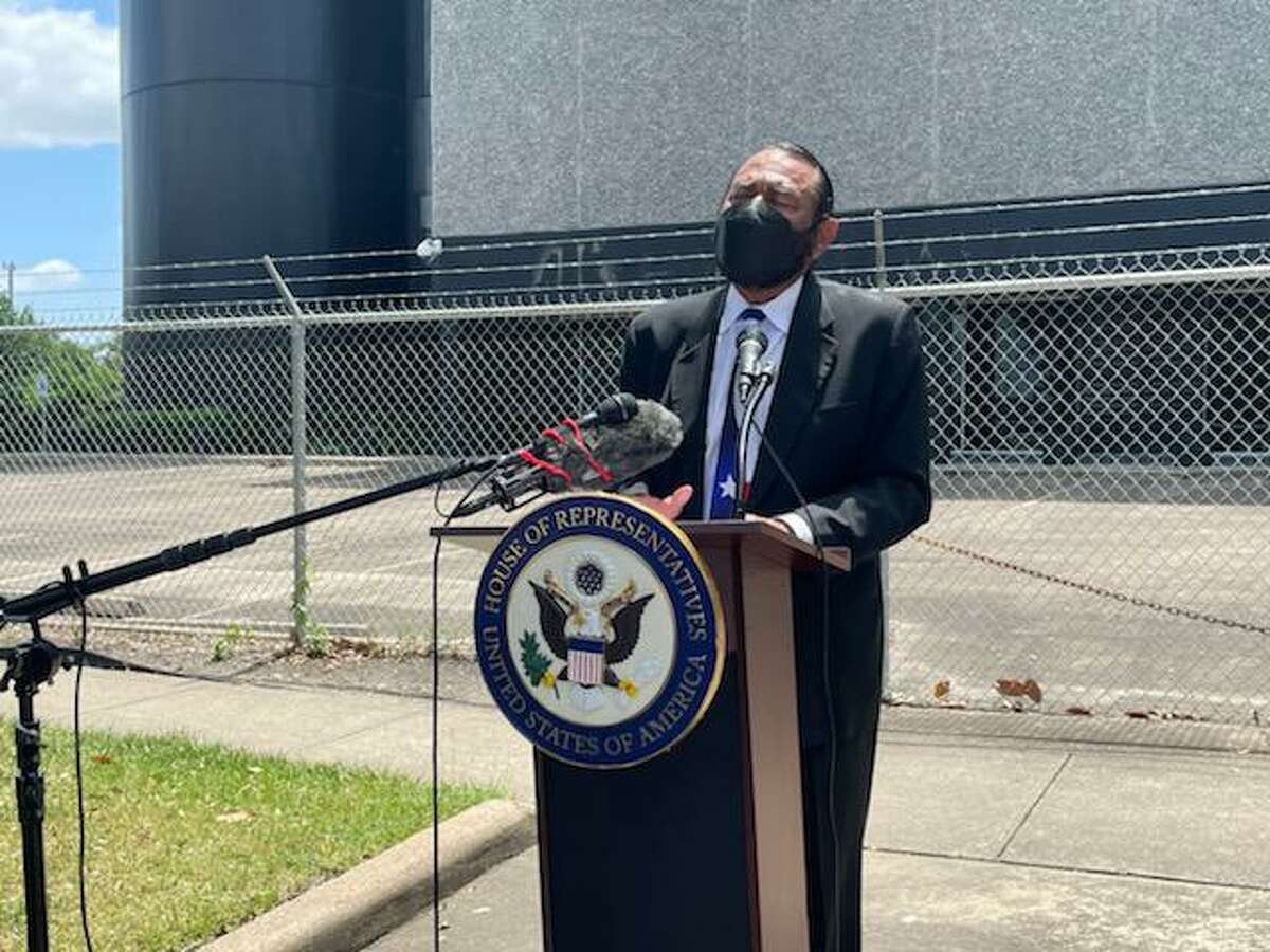Congressman Al Green denounced the mass shooting in Buffalo, spoke out against hate and racism at a press conference on Sunday, May 15, 2022.
