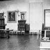 The Dutch room at the Isabella Steward Gardner museum is still closed to the public as the museum re-opened following the theft of priceless art works 3/18. The frame from the Rembrandt painting "A Lady and Gentleman in Black (1633) is still on the floor where thieves left it after removing the oil on canvas painting. (Photo by Bettmann Archive/Getty Images)