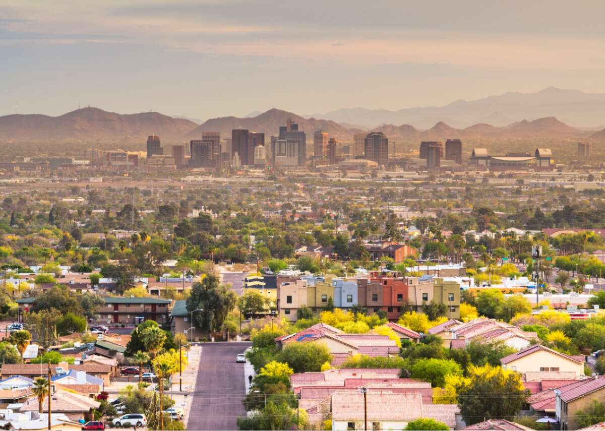 Phoenix: Downtown Phoenix - Median home price: $486,506 ($365 per square foot) - Median rent: $1,098 - Neighborhood population: 9,150 - Walk score: 89 - Bike score: 64 - Transit score: 65