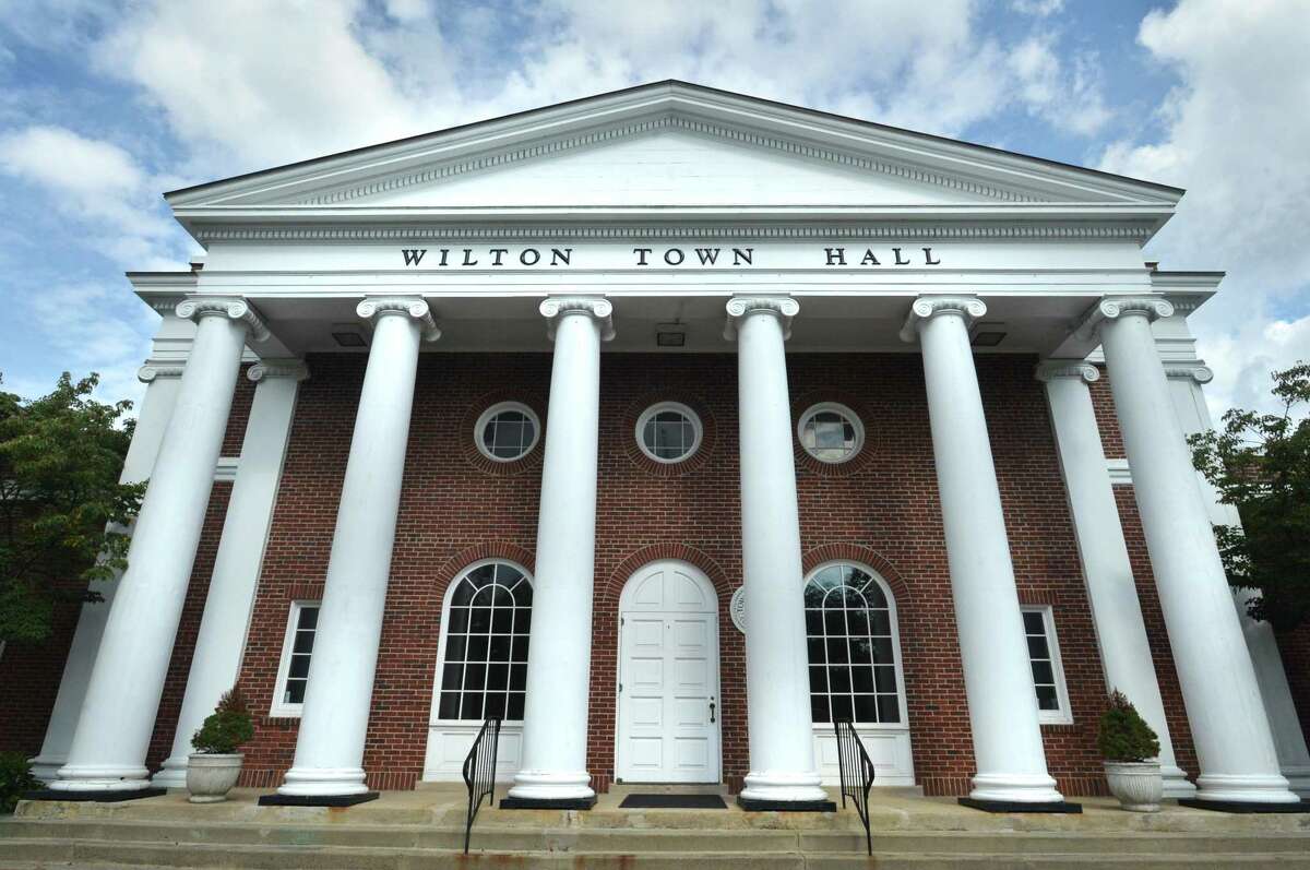 Wilton Town Hall is one of the priorities of spending to repair the front columns to a condition as shown above.