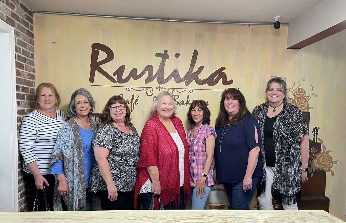 Members of Beta Sigma Phi’s Alpha Rho Theta chapter celebrate Mother’s Day May 6 at Rustika Cafe and Bakery, 1302 S. Friendswood Drive. From left are: Donna Wolf, Carmen Sawyer, Sarah Beasley, Tanya McGlothlin, Debbie Clark, Laurie Pevey and Geane Stevenson. For information about the sorority, email tanya.mcglothlin@gmail.com.