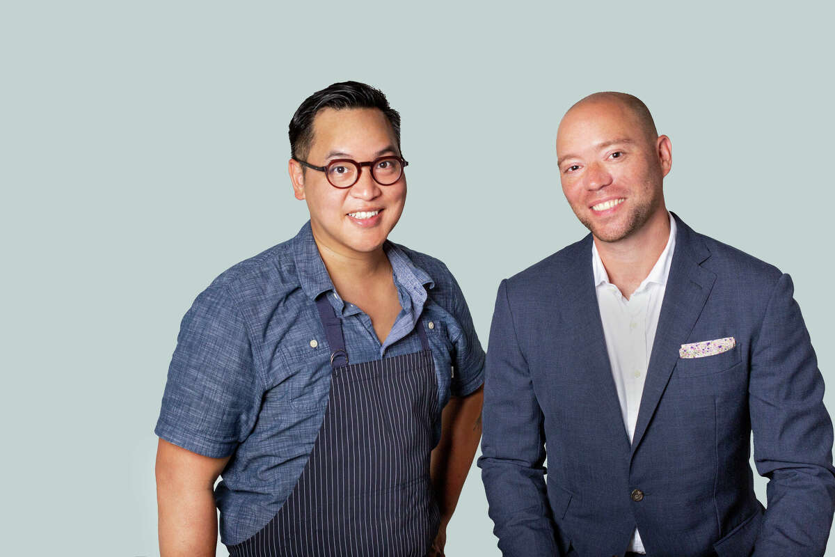 Justin Yu (left) and Bobby Heugel are the brains behind The Fancy in Galveston.
