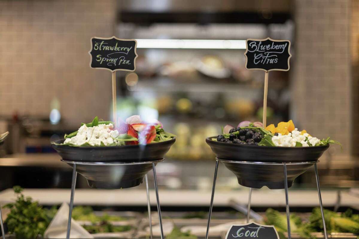 The salads and bar at Grains & Greens in the State Street Market.