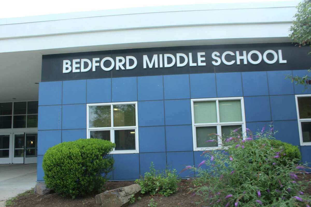 Bedford Middle School on Aug. 27, 2019 in Westport, CT.
