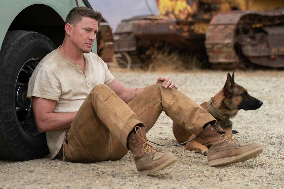 This image released by MGM shows Channing Tatum in a scene from “Dog.”