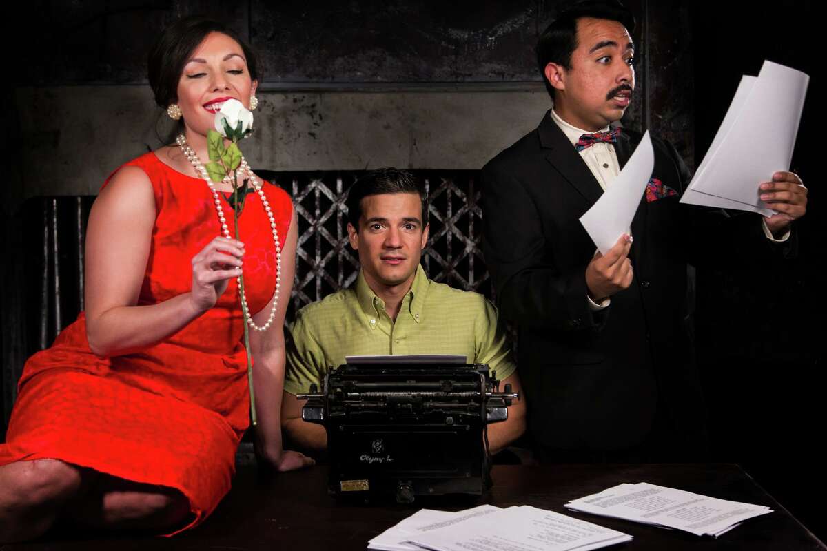 Pictured are Amanda Martinez as Julia, Ricardo Hernandez-Morgan as Mario and Armado Gonzalez as Pedro in Main Street Theater’s “Aunt Julia and the Scriptwriter,” based on the novel by Nobel Prize winner Mario Vargas-Llosa, a play by Caridad Svich.