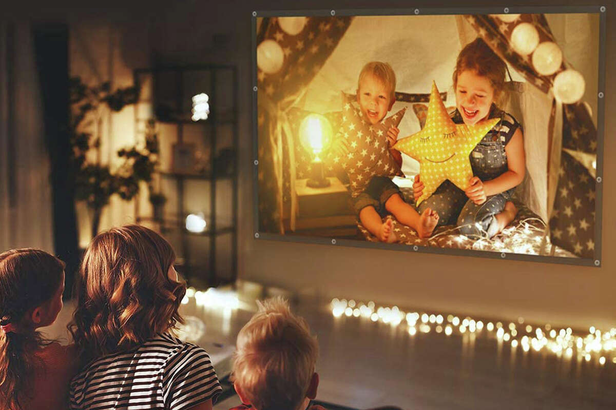 Maximize your entertainment with this 120 inch projector screen on sale at amazon