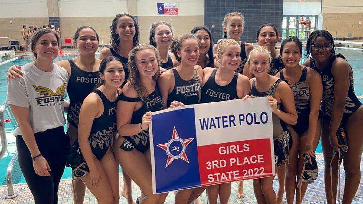 The Foster girls water polo team won three of four matches to finish third at the 50th TISCA state championships. The Falcons were the 2019 state champions and repeated as South Region champions this year. They will play in the UIL this fall.