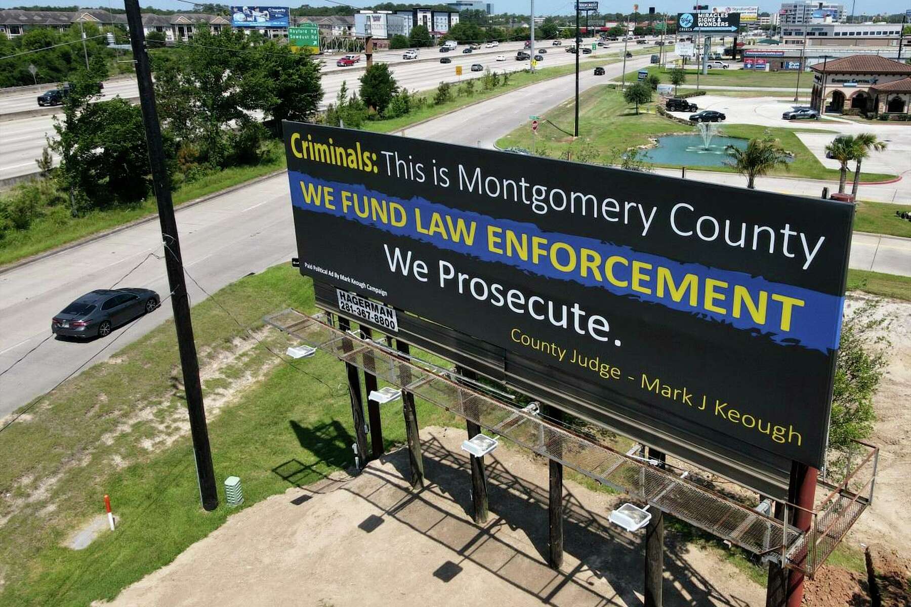 Montgomery County leader pays $8K per month for I-45 billboard, claiming  crime is coming from Harris