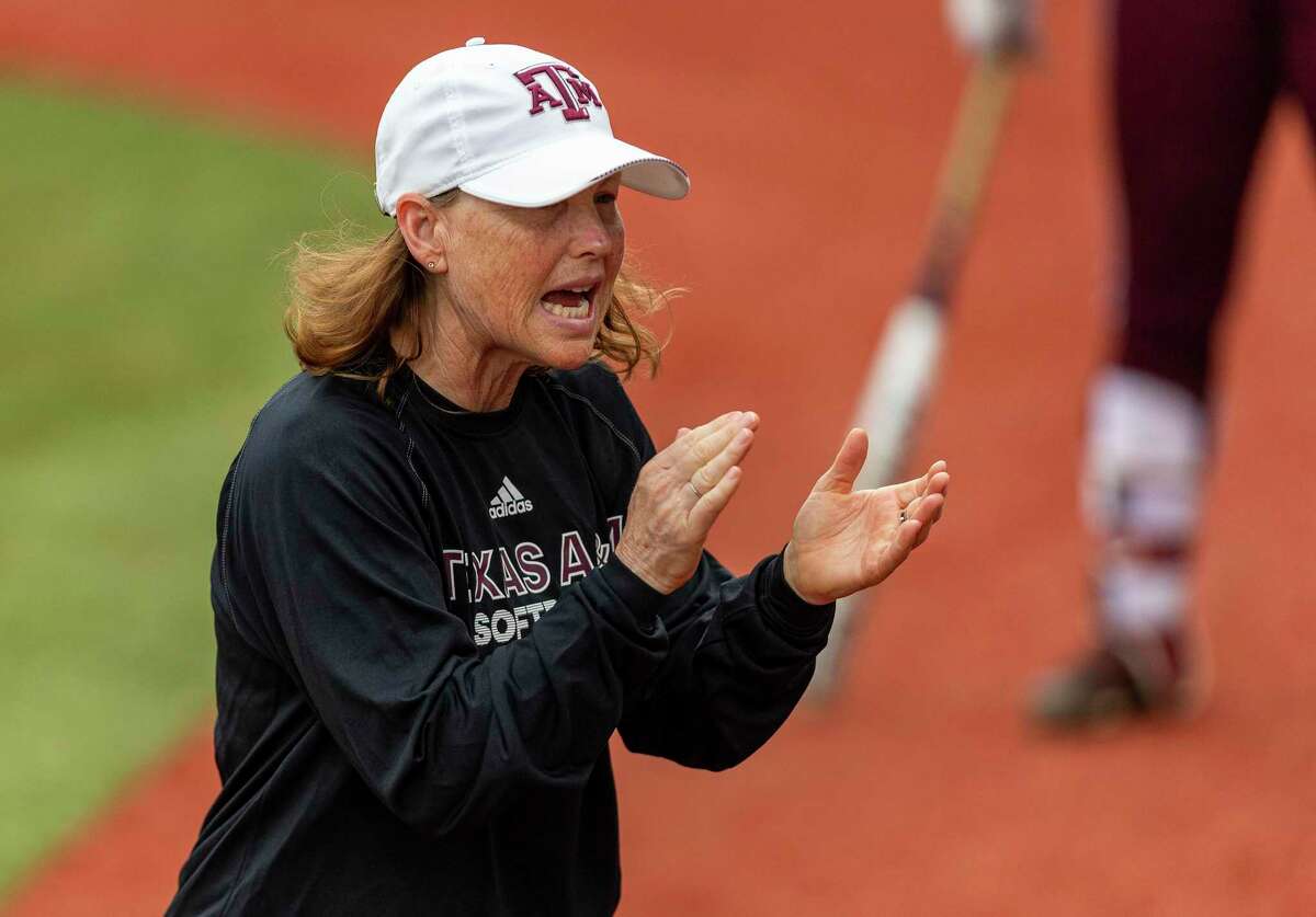 Texas A&M head coach Jo Evans and the Aggies are in an NCAA regional with top-seeded Oklahoma.