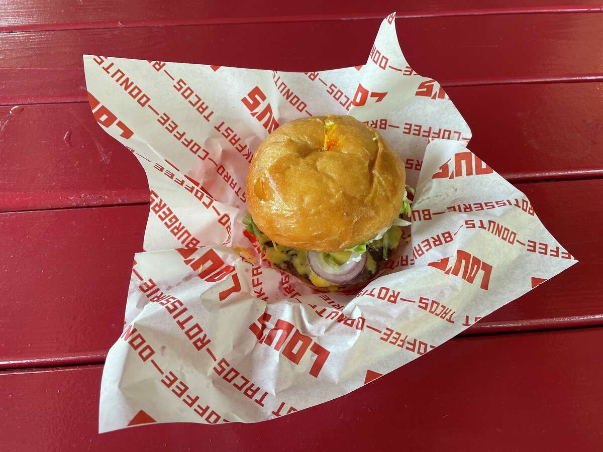 The single-patty cheeseburger filled me up, but there is a double-patty version for those who dare.