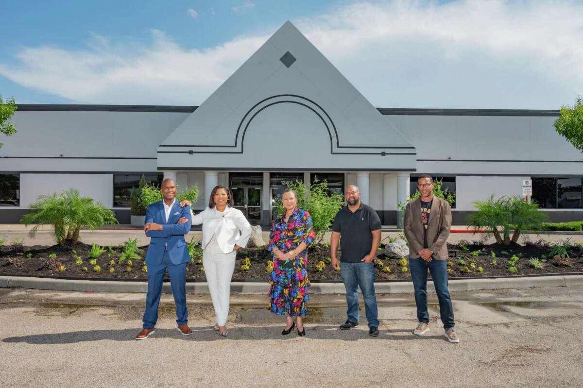 The Community Collective for Houston owns and operates the Power Center at 12401 S. Post Oak. Pictured are Teeba Rose, Patricia Hogan Williams, Courtney Johnson Rose, Ben Williams and Chris Williams.