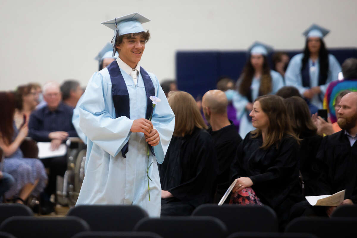 The Meridian Early College High School Class of 2022 celebrate their commencement Thursday, May 19, 2022 at the school in Sanford.