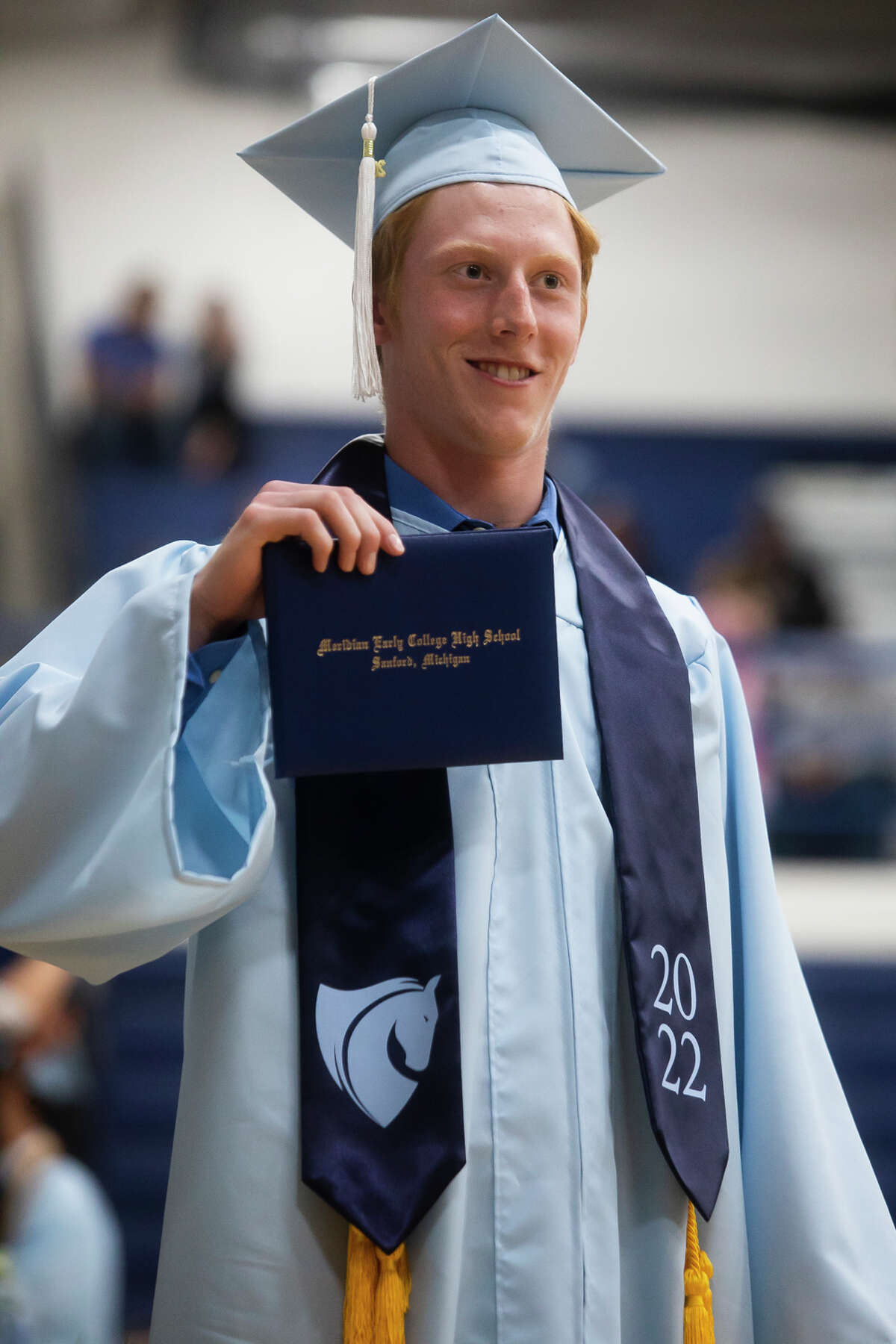 The Meridian Early College High School Class of 2022 celebrate their commencement Thursday, May 19, 2022 at the school in Sanford.