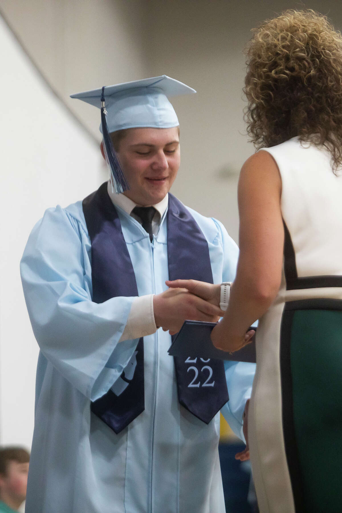 The Meridian Early College High School Class of 2022 celebrate their commencement Thursday, May 19, 2022 at the school in Sanford.