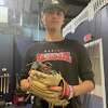 Xavier's Tyler Hartley is one of the best pitchers in the SCC and the state. Hartley poses at the ATi New England Athlete Training Institute, Cromwell on Monday, May 16, 2022.