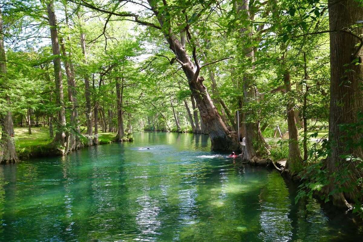 Blue Hole Regional Park boasts a fantastic natural, spring-fed swimming hole.