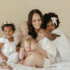 Professional photographer, Alissa Saylor posed with her family.