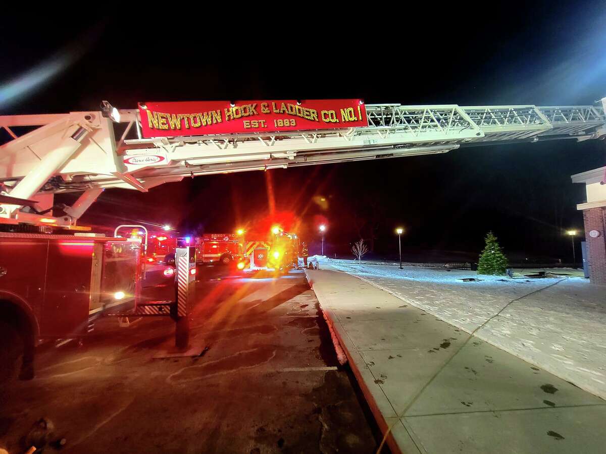 Firefighters responded to a structure fire at the Newtown Community Center the evening of Feb. 27, 2022.
