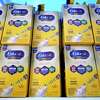 FILE - Infant formula is stacked on a table during a baby formula drive to help with the shortage May 14, 2022, in Houston. President Joe Biden has invoked the Defense Production Act to speed production of infant formula and has authorized flights to import supply from overseas. (AP Photo/David J. Phillip, File)