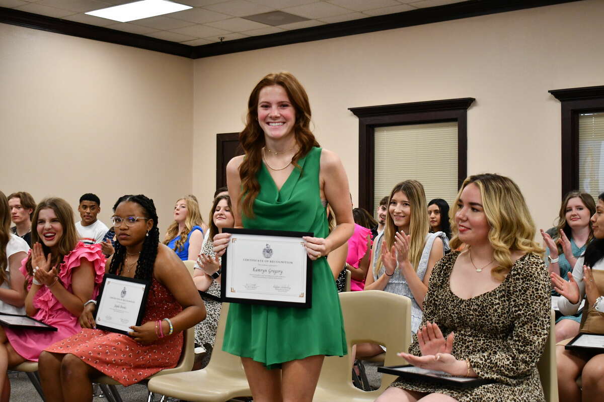 Kamryn Gregory is the Plainview High School salutatorian. She was among the honor students recognized Thursday night. 