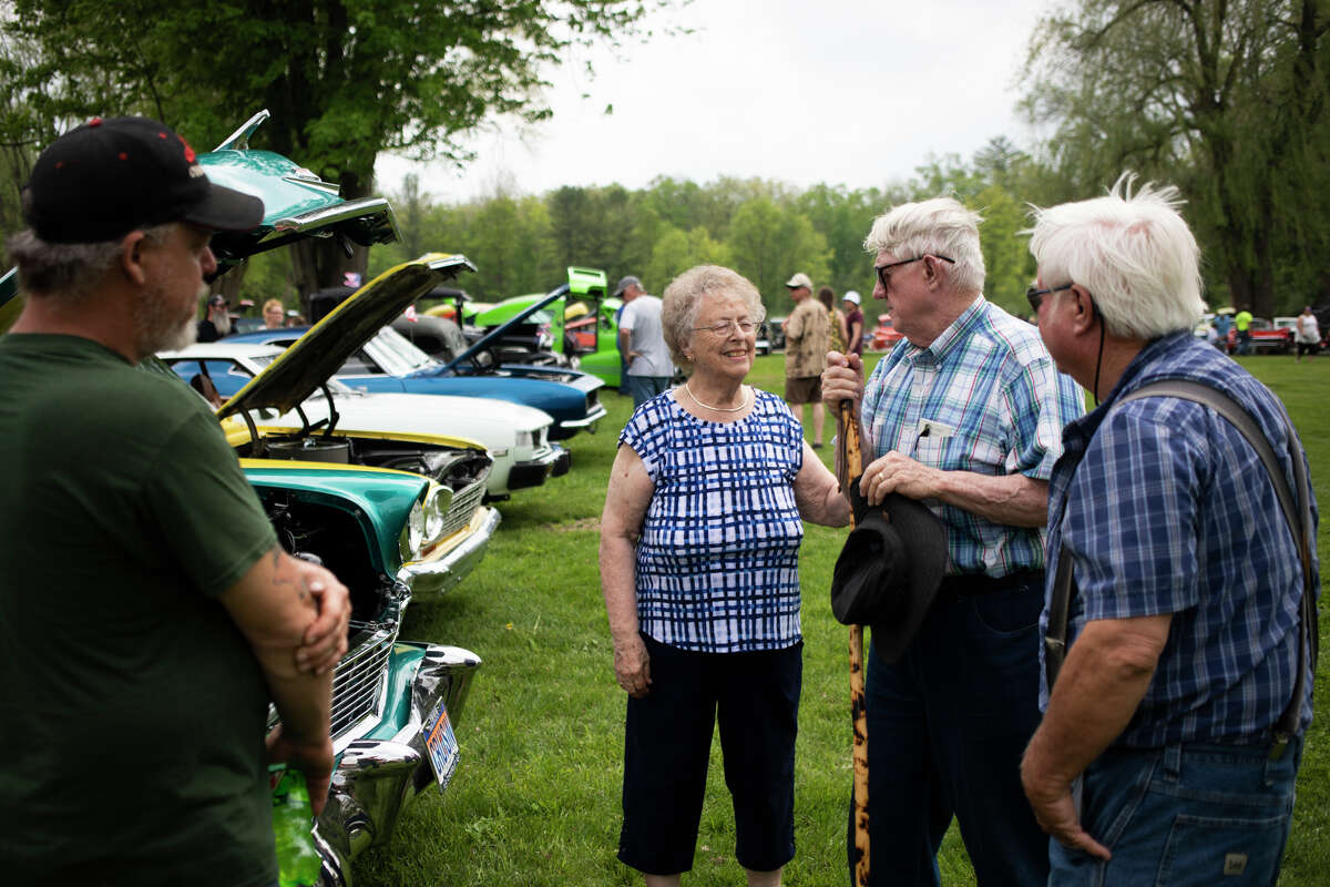 Car enthusiasts attend the Sanford Rising Car Show on Friday May 20, 2022 at Porte Park.