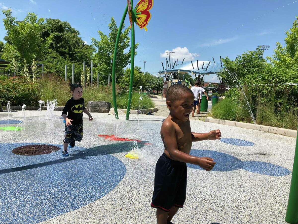 The Splash Pad in Hamden's Villano Park opened for the season Friday, delighting children as the weather warmed in the area.