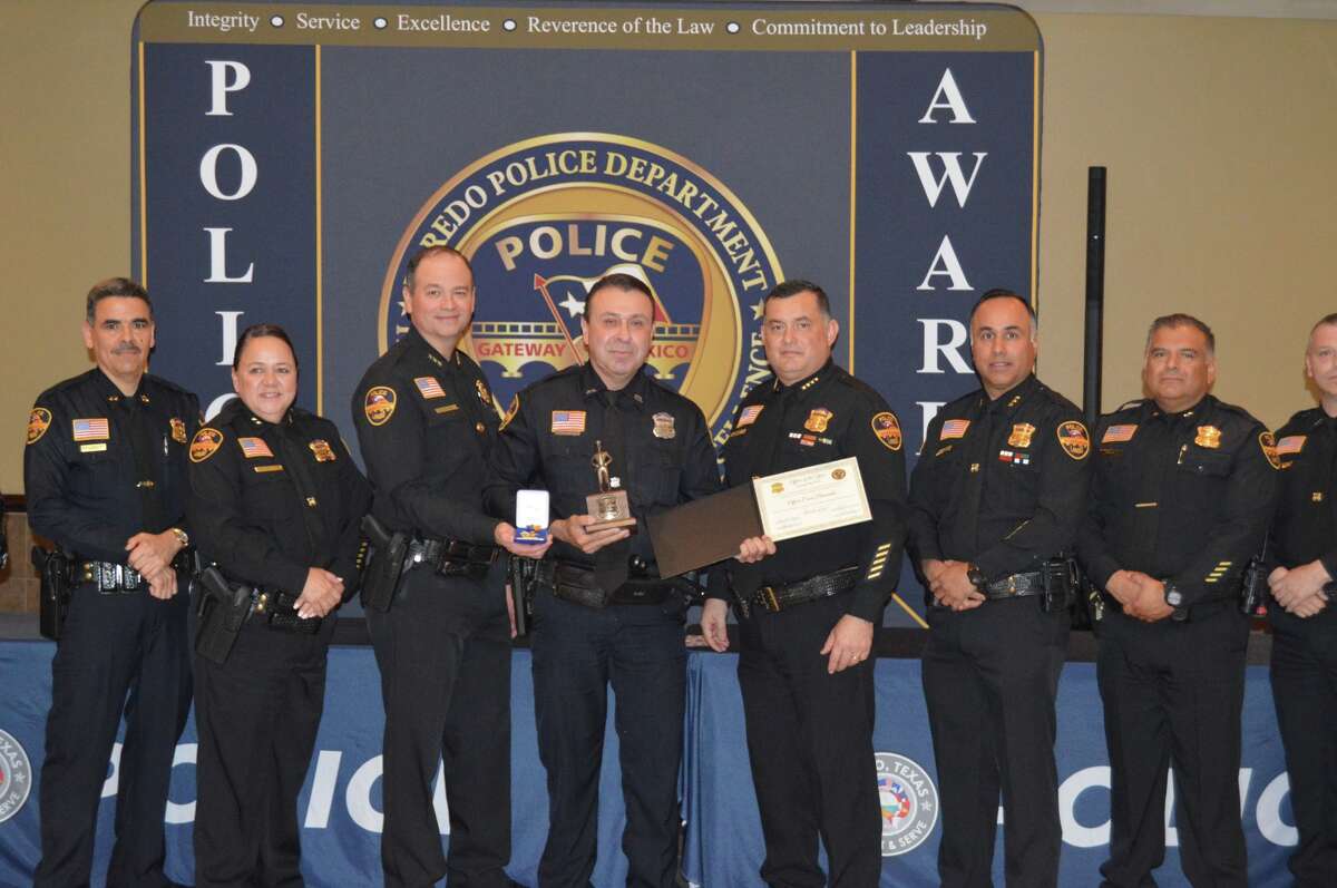 Laredo Police Officer Cesar Benavides was named the Officer of the Year.