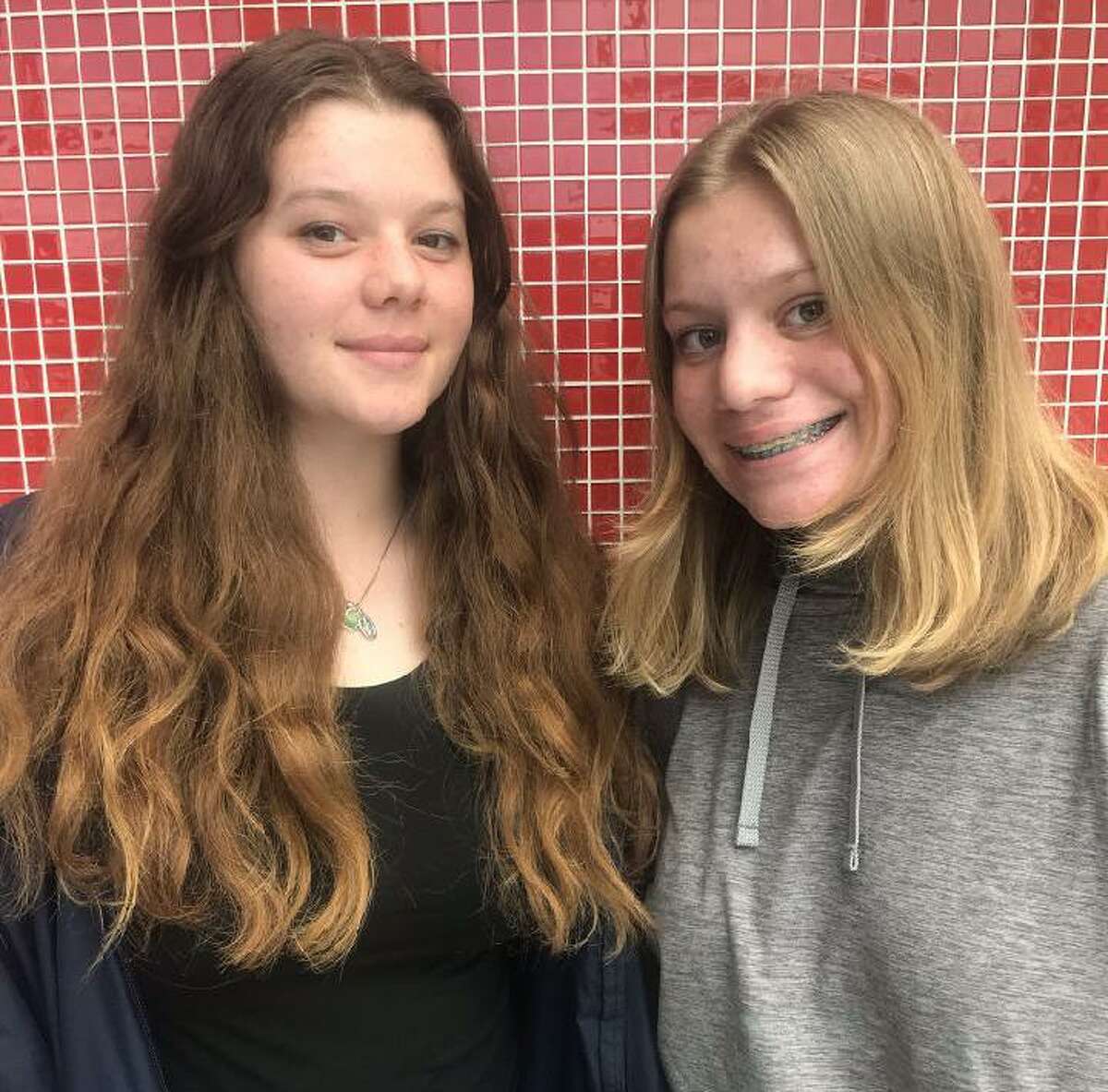 Twins Katherine and Ashley Palombizio, right, who attend CREC Academy of Science and Innovation, turned 18 Friday. The twins were part of a two-car crash on I-84.