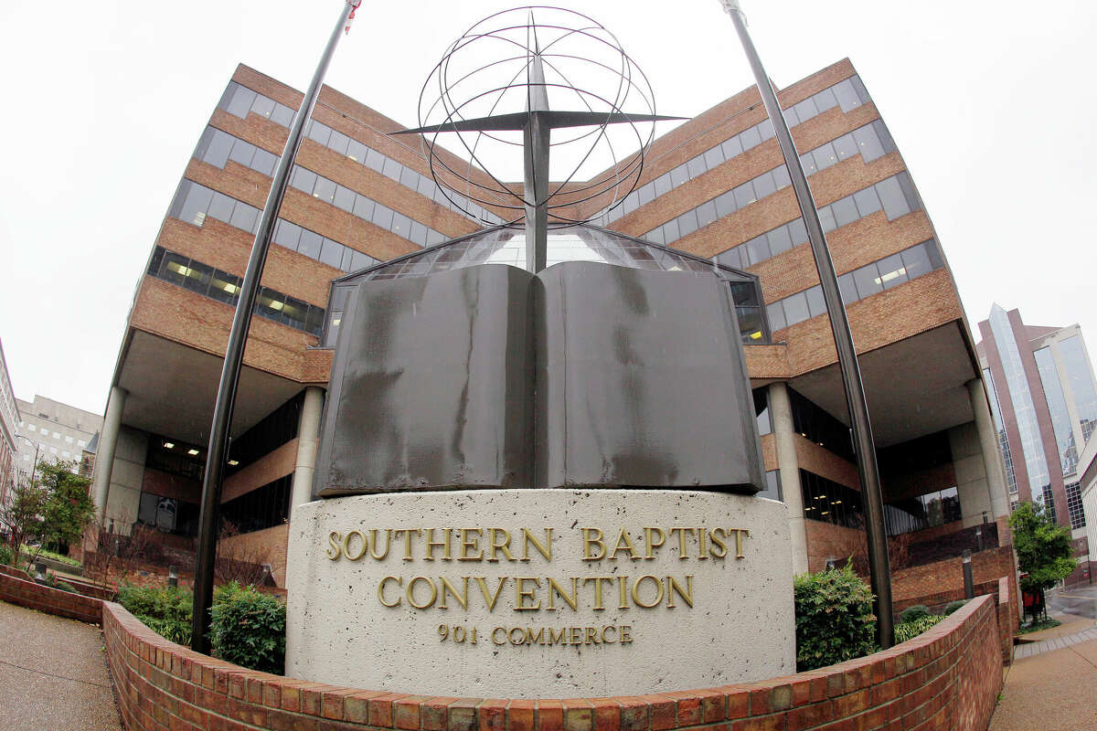 FILE - The headquarters of the Southern Baptist Convention in Nashville, Tenn., is seen on Dec. 7, 2011. On Tuesday, Feb. 22, 2022, the Southern Baptist Conventionâs Executive Committee has offered a public apology and a confidential monetary settlement to sexual abuse survivor Jennifer Lyell, who was mischaracterized by the denominationâs in-house news service when she decided to go public with her story in March 2019. (AP Photo/Mark Humphrey, File)