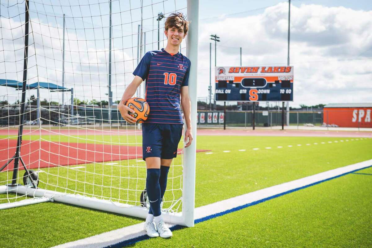 All-Greater Houston boys soccer player of the year: Seven Lakes sophomore Aidan Morrison, Saturday, May 14, 2022, at Seven Lakes High School in Katy.