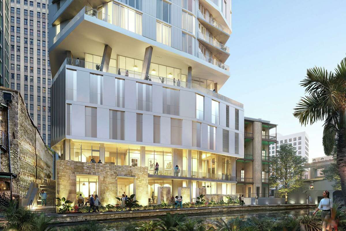 The Floodgate development in downtown San Antonio will include high-end finishes and floor-to-ceiling windows.