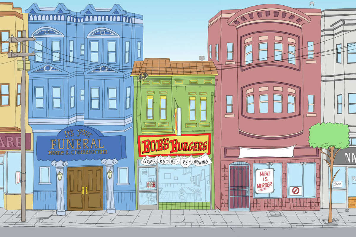 Background art on "Bob's Burgers" drawn by San Francisco muralist Sirron Norris. 