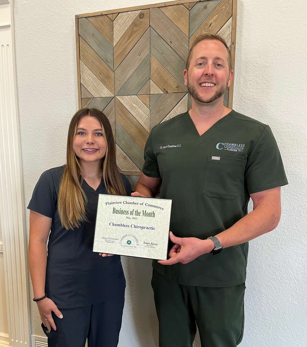 Chambless Chiropractic was named business of the month for May 2022.