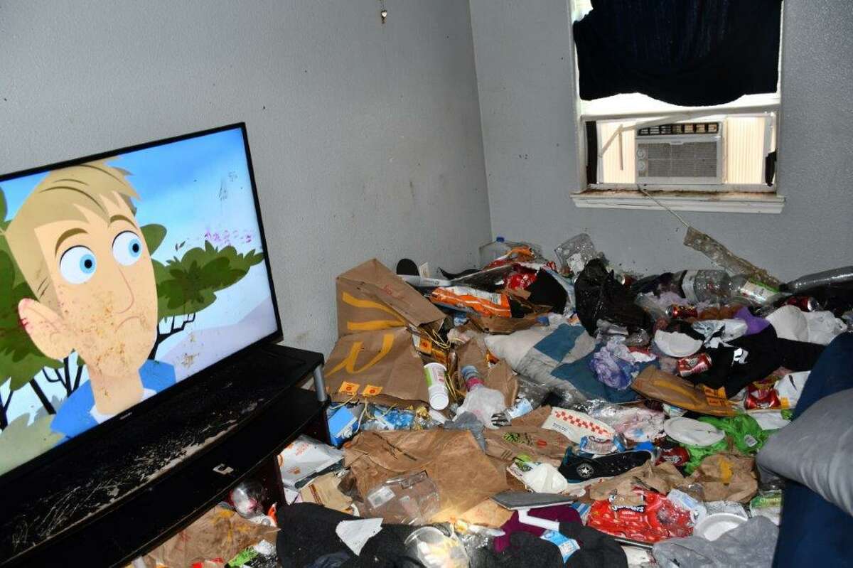 Small children were found living in squalor at an apartment on Montgomery Road on the Northeast Side.