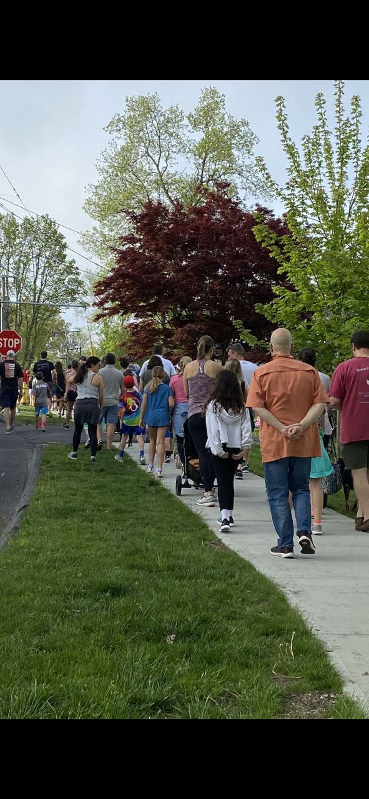 The Scotland Elementary School fifth-grade students organized their fourth and final fundraiser, A Walk to Water, to raise money to build a well in South Sudan.